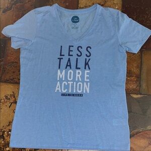 Life is Good Blue Graphic Tee